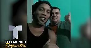 Ronaldinho graba su primer selfie video en la cárcel | Telemundo Deportes