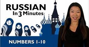 Learn Russian - Russian in Three Minutes - Numbers 1-10