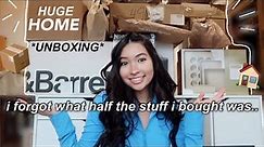 unboxing EVERYTHING i've bought for my home! 📦 Going Solo Diaries EPISODE 2