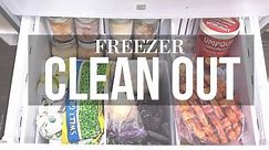 FREEZER CLEAN OUT AND ORGANIZATION
