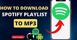 How To Download Spotify Playlist To Mp3 (EASY)