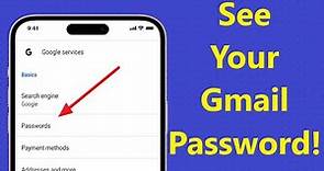How to See Your Gmail Password if You Forgot it!! - Howtosolveit