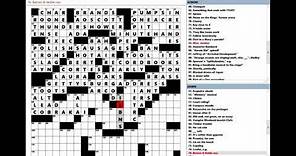Wall Street Journal WSJ Crossword Puzzle 04-13-2024