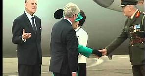 The Queen arrives in Ireland on historic state visit