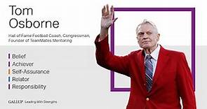 Leading With Strengths | Tom Osborne Hall of Fame Football Coach, Congressman, Founder of TeamMates
