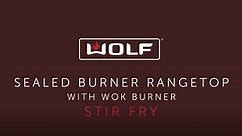 Wolf Sealed Burner Rangetop with Wok Burner - Stir Fry
