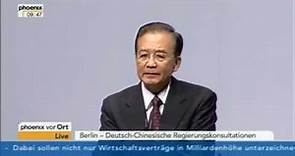 Wen Jiabao: Deutsch-Chinesische Regierungskonsultationen