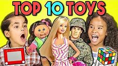 KIDS REACT TO TOP 10 TOYS OF ALL TIME (200th Episode!)