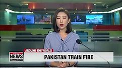 Fire engulfs speeding train in Pakistan, killing more than 70