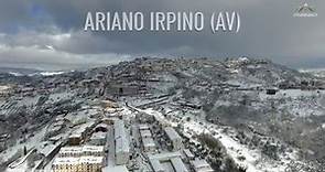 Ariano Irpino ricoperta di neve: le riprese dall’alto con il drone