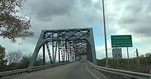 Drivin Across The Scott W Lucas Memorial Bridge Both Ways on US 136 & 78 @ Havana, IL