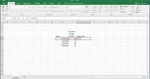 How to Add Number of Days to a Date in Excel 2016