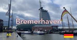 Bremerhaven walking tour 4k | port ships and submarine | Germany walk | sightseeing | travel | city