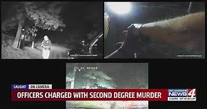 Body cam video released after Oklahoma officers charged with second-degree murder in taser death