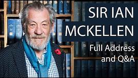 Sir Ian McKellen | Full Address and Q&A | Oxford Union