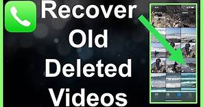 Recover Deleted Videos On iPhone Without Backup