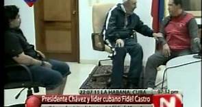 Chavez y Maradona con Fidel