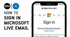 How To Login Live Account? Sign In Microsoft Live Email Account Online | Login Outlook Account