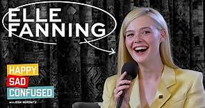 Elle Fanning talks THE GREAT, DEATH STRANDING, & working with Dakota: Happy Sad Confused
