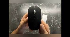 Uiosmuph U11 Bluetooth Mouse Senza Fili, Mouse reattivo silenzioso e con doppia modalità di connessi