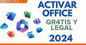 Como activar el paquete de office LEGALMENTE y gr4tis | Activación 2024