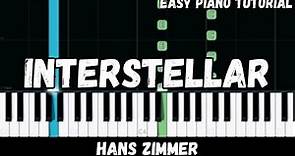 Hans Zimmer - Interstellar Main Theme (Easy Piano Tutorial)