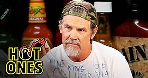 Josh Brolin Licks the Palate of Absurdity While Eating Spicy Wings | Hot Ones