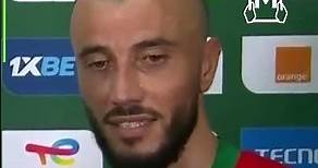 Romain Saiss, capitaine de l'équipe nationale marocaine, après la victoire contre la Tanzanie