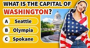 Can You Guess the US Capital Cities of All 50 States? 🌎🤔