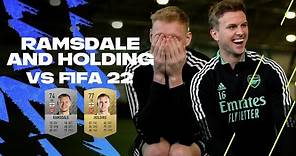 “He’s raging!” 🤣 | Aaron Ramsdale is FUMING with his FIFA 22 stats! | Arsenal vs FIFA 22