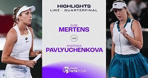 Elise Mertens vs. Anastasia Pavlyuchenkova | 2024 Linz Quarterfinal | WTA Match Highlights