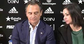 Presentación de Cesare Prandelli como técnico del Valencia CF
