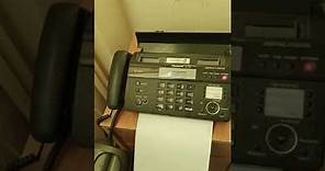 Sending and Receiving a Fax by a Panasonic Fax Machine