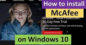 How to Install McAfee on Windows 10