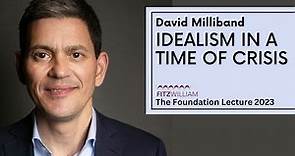 Foundation lecture 2023 - David Miliband
