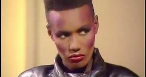 Grace Jones — The Russell Harty Show interview + Love is the Drug