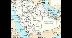 mapa de Arabia Saudi