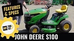 John Deere S100 Riding Lawn Mower Overview