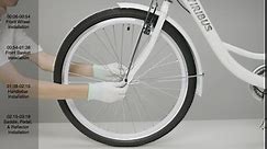 Viribus Women’s Cruiser Bike, 26 Inch Beach & City Cruiser Bike with Carbon Steel Frame Dual V Brakes, Adjustable Step Through Bike with Basket & Rack, Single Speed Hybrid Bike for Women & Men, Teal