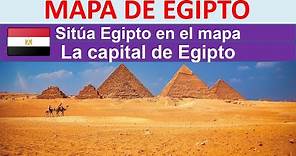 Mapa de Egipto. Capital de Egipto.