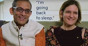 Esther Duflo and Abhijit Banerjee on receiving the Nobel Prize call