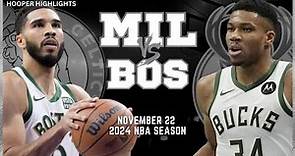 Milwaukee Bucks vs Boston Celtics Full Game Highlights | Nov 22 | 2024 NBA Season