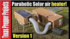 Solar air heater prototype