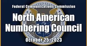 North American Numbering Council - October 2023