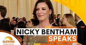 Australian Nicky Bentham speaks at the Oscars