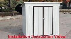 Storage Shed 6 ft X 4 ft installation instruction video