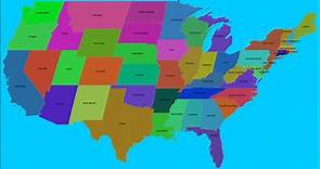 Topografie De staten van de Verenigde Staten van Amerika