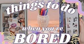 8 FREE Things to Do When You're Bored at Home! (recycled crafts, apps to download, websites & more!)