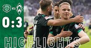 HIGHLIGHTS: Erzgebirge Aue - SV Werder Bremen 0:3 | Arbeitssieg bringt Platz zwei