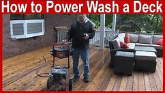 How to Power Wash a Deck